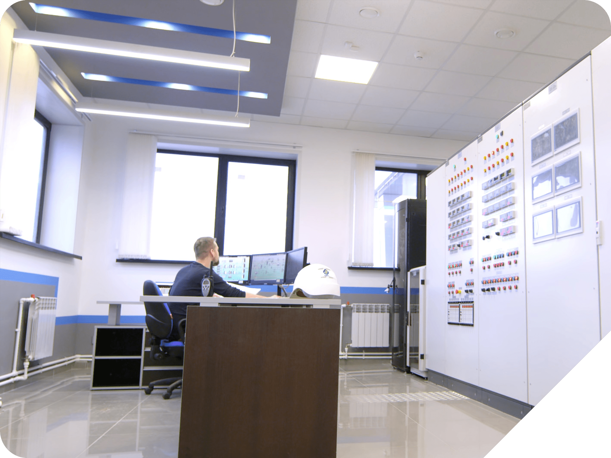 Wastewater Treatment Plant Efficiency Optimization Control Room